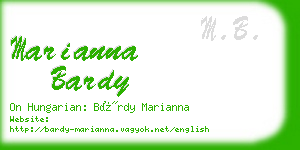 marianna bardy business card